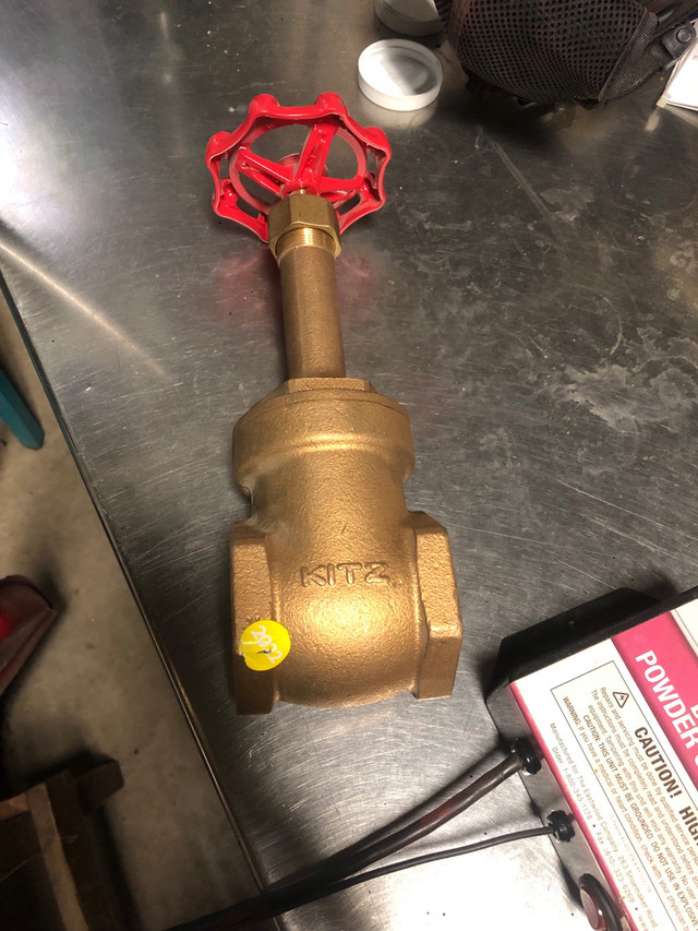 Kitz 2” long neck brass gate valve  in Plumbing, Sinks, Toilets & Showers in Hamilton - Image 2