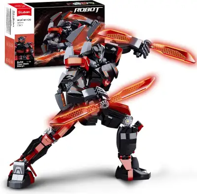 Sluban Mech Building Toy, Wanderer Robot Figure w Weapons, 585 P, View more