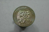 New Zealand 1 Dollar Uncirculated Coin "Treaty of Waitangi" 1990