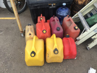 Gerry cans, propane tanks, shop tools