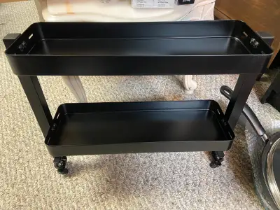 Ikea black desktop shelf, View more