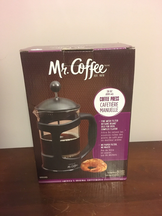 MR. COFFEE - NWT - COFFEE PRESS / FRENCH PRESS in Coffee Makers in Belleville - Image 2