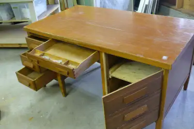 ANTIQUE OAK DESK, View more