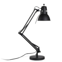 Table lamp for desk or side table - black Modern marble base 