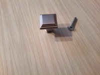 14 Brushed Stainless 1 in. Square pull knobs