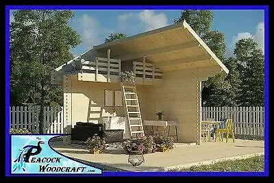 NO PERMIT REQUIRED 257 sq/ft. Log Loft Bunkie / Cabin Shed Kit, View more