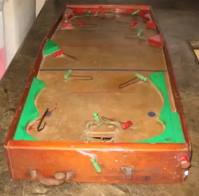Antique Wooden Table Ice Hockey Game, View more