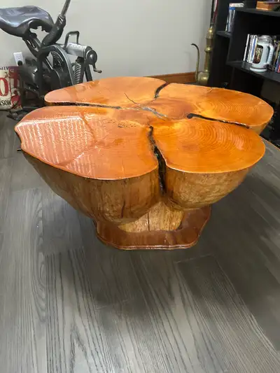  Wood coffee table made from tree, View more