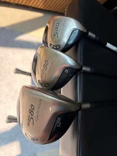 TaylorMade R580 Driver 12 degree, 3 Wood, 5 wood L Flex Right H, View more