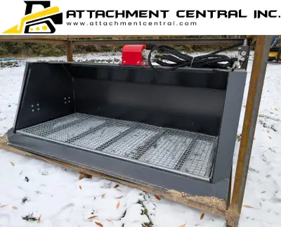 Raytree Vibrating Rock Screening Bucket Skid Steer Attachment, View more