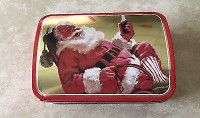 Coca Cola Santa Christmas Treasure Chest tin