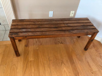 I deliver! Solid Oak Bench