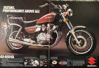1982 Suzuki GS850L XLarge 2 0Pg Original Ad 