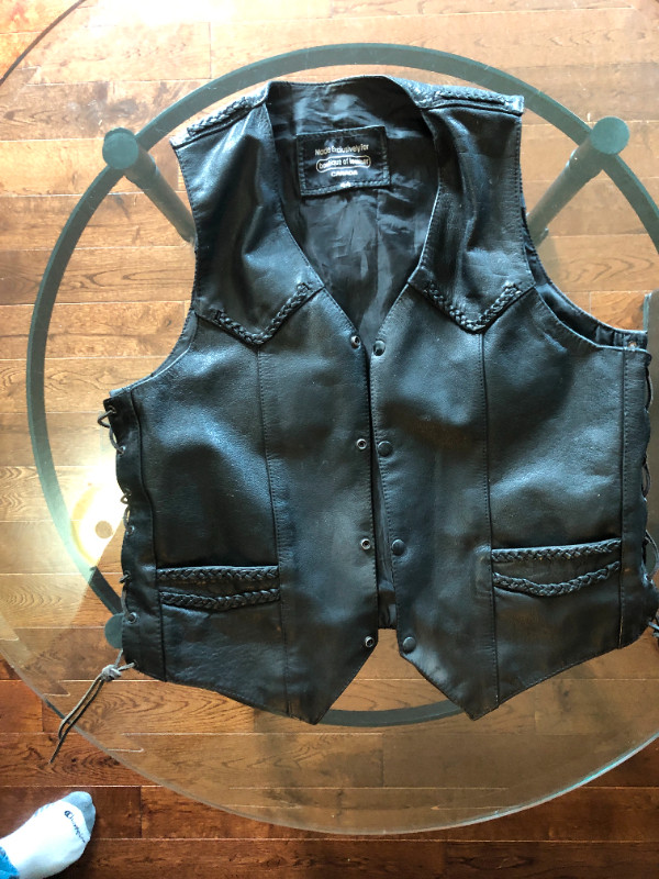 Buffalo Leather Vest. Perfect Condition Size 44 in Men's in Victoria