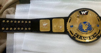 WF winged Eagle championship wrestling belt