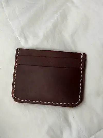 handmade leather card holder , View more