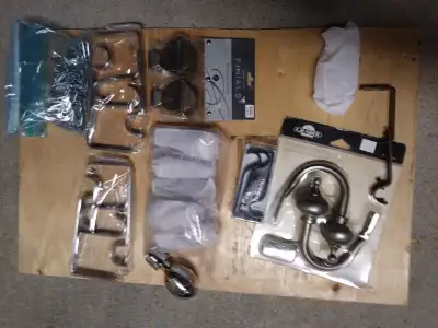 Multiple, shower, curtains, rods, accessories, Lenin, towel rods and much more BRAND-NEW CURTAINS BL...