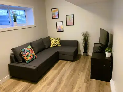 Available May 1, 2026 Bright, modern 1-bedroom legal basement suite in Westwood with private entranc...