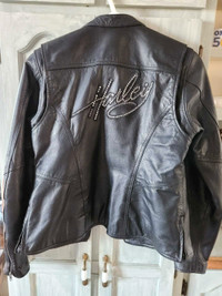 Manteau en vrai cuir Harley Davidson pour femme 