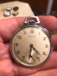 Vintage Superva Pocket Watch
