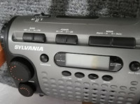 Sylvania Emergency Hand Crank AM/FM Radio with Flashlight, Emerg