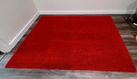 Red rug from ikea 