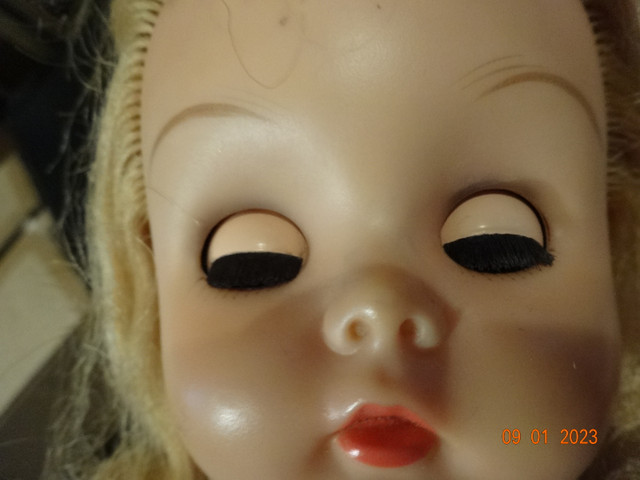 Doll, 18inch,girl.blonde, dressed,perfect lashes, deeancee in Toys & Games in Kelowna - Image 3