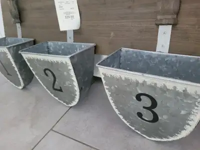 2 available -Decorative planter or storage wall mount - 24" x 6", View more