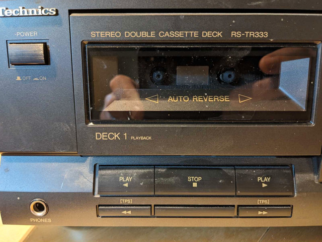 Technics dual cassette tape deck HX Pro in Stereo Systems & Home Theatre in Oshawa / Durham Region - Image 2