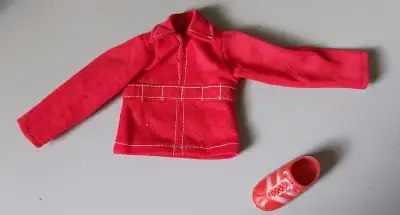 Six Million Dollar Man 1973 Red Track Suit top, View more
