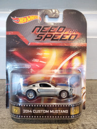 1:64 Diecast Hot Wheels Retro Need for Speed 2014 Custom Mustang