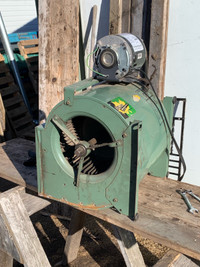 Furnace motor w/ squirrel cage