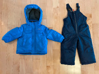 Carter's 2 Piece Snowsuit - Size 2T - Blue/Navy