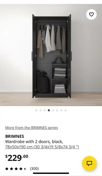 Ikea Brimnes Wardrobe, View more