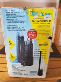 ESTATE SALE  - 1/2 hp submersible water pump Still sealed in box