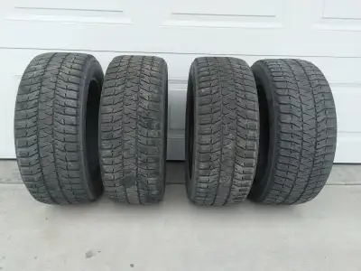 Don't settle for cheap winter tires when you can get the best. Selling a set of 4 gently used Bridge...