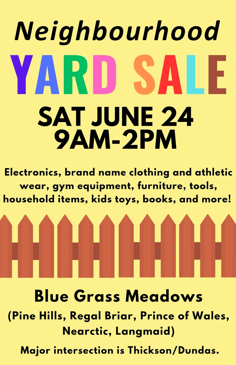 Neighbourhood Yard Sale | Garage Sales | Oshawa / Durham Region | Kijiji