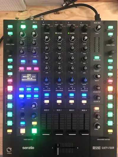 RANE 64 Sixty Four Pro DJ Mixer w. Effects , Dual Soundcards, View more