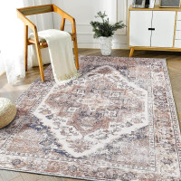 Lattice Charm Area Rug in Light Earth Tones in New Condition