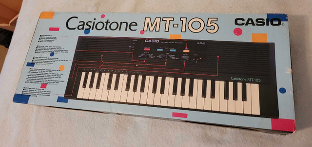 (SOLD)Casiotone MT-105 Casio Electronic Keyboard Like New in Box in Pianos & Keyboards in Regina