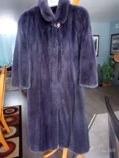 Rare Grey-Violet Mink Coat –Vintage Luxury, View more