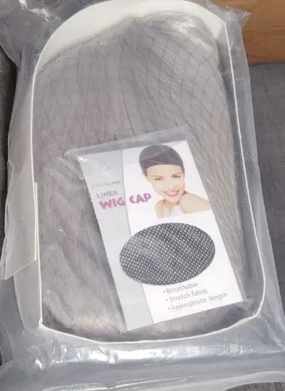 BLACK WIG CAP , View more