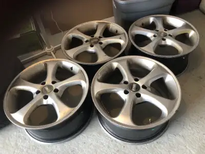 18 inches alloy rims and 3 tires in good condition ( 215/45/ R18 )