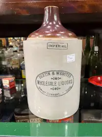 Breton & Webster gallon wholesale liquor crock jug