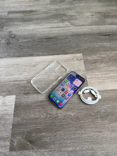 White iPhone 16 Pro 128GB - Tempered glass & Case - E sim, View more