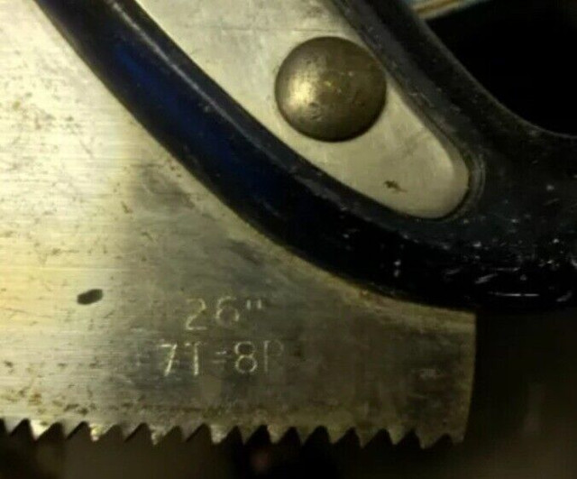 Saw Sandvik 26" 7T-8R Vintage in Hand Tools in Vernon - Image 2