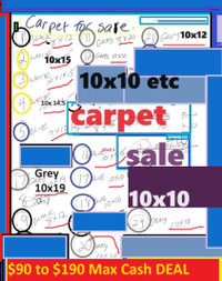 GOOD quality TRADE SHOW CARPET for sale leftover sizes as is