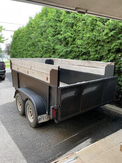 Double essieux de 3500lbs, main 2 5/16 Roue de secours incluse