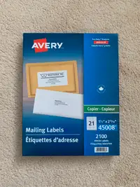 NEW! Avery Mailing Labels