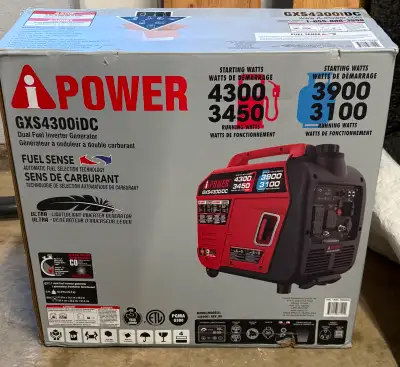 iPower Generator - Brand New in Box GXS4300iDC, View more